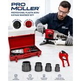 Pro Müller Alman 2 rezistanslı Isı Ayarlı Pprc Plastik Boru Kaynak Makinesi Metal Çantalı Set+Özel Makas