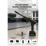 Pro Müller Alman Çift Akülü Şarjlı Yüksek Basınçlı Oto Araba Bahçe Yıkama ve Temizleme Tabancası Makinesi