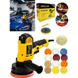 Pro Müller Alman Wax Motor Korumalı Metal Şanzıman Devir Ayarlı Zımpra Pasta Cila Polisaj Makinesi 15 Pcs Set
