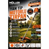 Pro Müller Germany 14 Hp 4x4 Quadron Yan Tipi Benzinli Motorlu Tırpan Güçlü Kesim ve Dayanıklılık