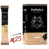 Pro Perfeck 25x15 gr Creamy Treats Somonlu Sıvı Kedi Ödülü