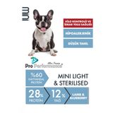 Pro Performance Light Ve Kısır Mini Irk Kuzu Etli Ve Yaban Mersinli Köpek Maması 7 Kg