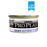 Pro Plan 24x85 gr Tnk Bayb Cat Mse Tavuklu Kedi Konserve