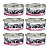 Pro Plan 6x85 gr Delicate Hindili Yetişkin Kedi Konservesi