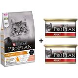 Pro Plan Elegant Somonlu Yetişkin Kedi Maması 3 kg + 2 Adet Pro Plan Tavuklu Kedi Konservesi 85 gr