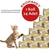 Pro Plan Gourmet Gold Hindili Ördekli 85x24 gr Kedi Konservesi