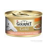 Pro Plan Gourmet Gold Süper Premium Parça Etli Soslu Alabalık Sebzeli Konserve 85 gr Lezzetli Kedi Maması