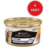 Pro Plan Healthy Start Kitten Tavuk 6x85 gr Yavru Kedi Konservesi