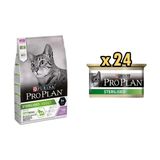 Pro Plan Hindili 1.5 kg Kısırlaştırılmış Kedi Maması + 24x85 gr Sterilised Ton ve Somonlu Kısırlaştırılmış Kedi Konservesi