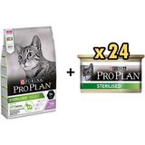 Pro Plan Hindili 10 kg Kısırlaştırılmış Kedi Maması + 24x85 gr Sterilised Ton ve Somonlu Kısırlaştırılmış Kedi Konservesi