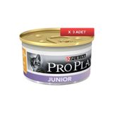 Pro Plan Junior Tavuk Etli Yavru Kedi Maması 85 Gr (3 Adet)