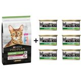 Pro Plan Kısırlaştırılmış Morina ve Okyanus Balıklı Yetişkin Kuru Kedi Maması 10 kg + 6 Adet Proplan Sterilised Ton ve Somonlu Kısırlaştırılmış Kedi Konservesi 85 gr