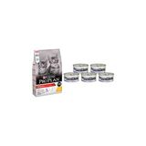 Pro Plan Kitten Junior Tavuklu Yavru Kedi Maması, 1,5 kg, 5 Adet Konserve PR-K1.5Y