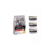Pro Plan Kitten Tavuklu Yavru Kedi Maması 10 kg + 3 Adet Konserve Yaş Mama 85 gr PP-K10Y