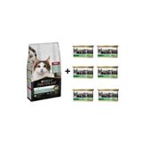 Pro Plan Live Clear Sterilised Somonlu Kısır Kedi Maması 1.4 kg + 6 Adet Proplan Sterilised Ton ve S