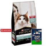Pro Plan Live Clear Sterilised Somonlu Kısırlaştırılmış Kedi Maması 1,4 Kg + Felix Soup Time Çorba