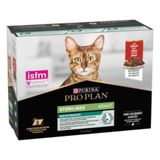 Pro Plan Pouch Sos İçinde Sığır Etli Kısırlaştırılmış 10x85 gr Yetişkin Kedi Konservesi