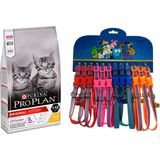 Pro Plan Proplan Kitten Junior Yavru Tavuklu Chicken Kedi Maması 3 kg ve Desenli Zilli Kedi Tasması