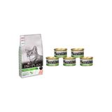Pro Plan Proplan Sterilised Kısırlaştırılmış Somonlu Kedi Maması 3 kg + Proplan Sterilised Konserve