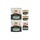 Pro Plan Somonlu Sterilised Kuru Kedi Maması 2 Adet 400 gr + 2 Adet Yaş Mama + 1 Adet Pouch