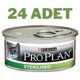 Pro Plan Somonlu Sterilised Yetişkin Kedi Konservesi 24X85 gr Süper Premium Lezzetli Mama