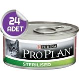 Pro Plan Sterilised Somonlu Kısırlaştırılmış Kedi Konservesi 85 Gr X 24