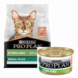 Pro Plan Sterilised Somonlu Kısırlaştırılmış Kedi Maması 3 Kg + Sterilised Somonlu Yaş Kedi Maması 85 G