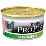 Pro Plan Sterilised Somonlu ve Ton Balıklı Kısırlaştırılmış 12x85 gr Yaş Kedi Maması