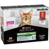 Pro Plan Sterilised Sos İçinde Sığır Etli Kısırlaştırılmış Pouch 10x85 gr Kedi Yaş Maması