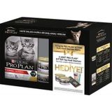 Pro Plan Yavru Kediler İçin Tavuk Etli Kuru Mama 1.5 Kg + Purina Pro Plan Yaş Yavru Kedi Maması 85 Gram