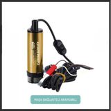 Pro Seri 12 Volt Mini(Küçük) Dalgıç Adaptörlü Mazot Aktarma(Sıvı Transfer) Pompası