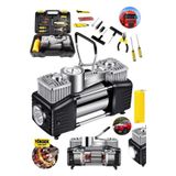 Pro Seri Celik Govde Cift Pistonlu 12 V 150 Psi Dakikada 85 Lt Arac Araba Lastik Bot Sisirme