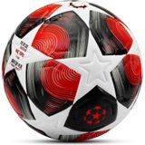 PRO-Series PU Futbol Topu Lazer Kesim Şampiyonlar Beton Halı Saha Resmi Maç Futbol Topu Kırmızı 520