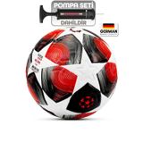 Pro-Serisi Futbol Topu Şampiyonlar Ligi Lazer Kesim Pompa Dahil Halı Saha Maç Futbol Topu Red 520