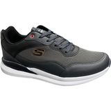 Pro Somicks Prosomicks Büyük Numara 45-46-47-48 Ortopedik Memory Foam Esnek Tabanlı Spor Ayakkabı - Gri