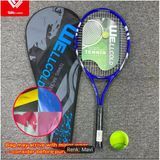 Pro Tenis Raketi Yüksek Kalite Düşük Sarsılma 27 Inch L2 + Çanta + Tenis Topu 689 Mavi Grip L2, Wlcld01m