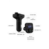 Pro X8 Arac Fm Transmitter 5.0 Bluetooth Arac Kiti Usb Mp3 Sd Kart Cakmaklik Girisli Araba Oto Teyp