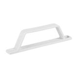 Proalet 17x25 mm Plastik Sineklik D Kolu 2 Adet - Beyaz Renk Pencere ve Kapı Sinekliği Tutamağı - Dayanıklı Plastik Sineklik Tamir Takımı Aksesuarları - Standart Ölçü Kolay Montaj D Çekme Kol