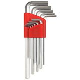 Proalet 9 Parça L Alyan Anahtar Takımı, Metrik 1.5–10 Mm Boyutlu, Dayanıklı, Taşıma Aparatlı, Hobi ve Endüstriyel Kullanım İçin Mini Set (Kısa, 120 mm)