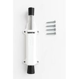 Proalet Basmalı Kapı Stoperi, 4 Vida Dahil, Dayanıklı Metal, Kolay Montajlı, Modern Tasarımlı Kapı Tutucu, Estetik ve Ergonomik İç Mekan Aksesuarı (Beyaz, 2 Adet)