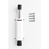 Proalet Basmalı Kapı Stoperi, 4 Vida Dahil, Dayanıklı Metal, Kolay Montajlı, Modern Tasarımlı Kapı Tutucu, Estetik ve Ergonomik İç Mekan Aksesuarı (Beyaz)