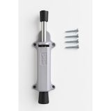 Proalet Basmalı Kapı Stoperi, 4 Vida Dahil, Dayanıklı Metal, Kolay Montajlı, Modern Tasarımlı Kapı Tutucu, Estetik ve Ergonomik İç Mekan Aksesuarı (Gri, 2 Adet)