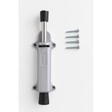Proalet Basmalı Kapı Stoperi, 4 Vida Dahil, Dayanıklı Metal, Kolay Montajlı, Modern Tasarımlı Kapı Tutucu, Estetik ve Ergonomik İç Mekan Aksesuarı (Gri)