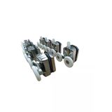 Proalet Duşakabin Tekeri, Krom 8’li Takım, 24 mm Çap, Alt Üst Takım, Cam, Kabin Tekerleği, Dayanıklı Yedek Parça (Gri)