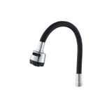 Proalet Esnek Silikon Musluk Başlığı, 50 cm, Kubar, Kıvrılabilir, Oynar Başlıklı, İki Fonksiyonlu Akış, Su Tasarruflu, Mutfak ve Lavabo Uyumlu, Yüksek Kalite, Dayanıklı, Vakumlu Ambalaj (Siyah)