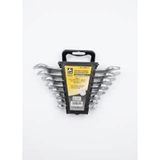 Proalet Gk Tools 1. Kalite Krom Vanadyum Açık Ağız Anahtar Takımı 8 Parça (6-22 Mm), İki Ağızlı Paslanmaz El Aletleri Seti, Özel Taşıma Standlı İki Yönlü Somun Sıkma Ve Sökme Seti