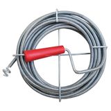 Proalet Kanal Açma Teli, 9 mm Kalınlık, Dayanıklı Metal Tel, Lavabo ve Gider Borusu Açacağı, Tıkanıklık Giderici, Spiral Tel, Ergonomik Sap, Kolay Kullanım, Lavabo, Tuvalet, Banyo, Küvet Açıcı (10 M)