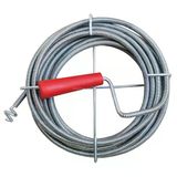 Proalet Kanal Açma Teli, 9 mm Kalınlık, Dayanıklı Metal Tel, Lavabo ve Gider Borusu Açacağı, Tıkanıklık Giderici, Spiral Tel, Ergonomik Sap, Kolay Kullanım, Lavabo, Tuvalet, Banyo, Küvet Açıcı (15 M)