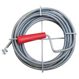 Proalet Kanal Açma Teli, 9 mm Kalınlık, Dayanıklı Metal Tel, Lavabo ve Gider Borusu Açacağı, Tıkanıklık Giderici, Spiral Tel, Ergonomik Sap, Kolay Kullanım, Lavabo, Tuvalet, Banyo, Küvet Açıcı (5 M)