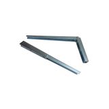 Proalet Kırma Katlanır Masa Konsolu, 30 cm, Çinko Kaplama, Dayanıklı Metal Malzeme, Duvara Monte, Katlanabilir Raf Ayağı, Masa Ayak Destek Aparatı, Kolay Kurulum, Çok Amaçlı Kullanım, 2'li Set (Gri)